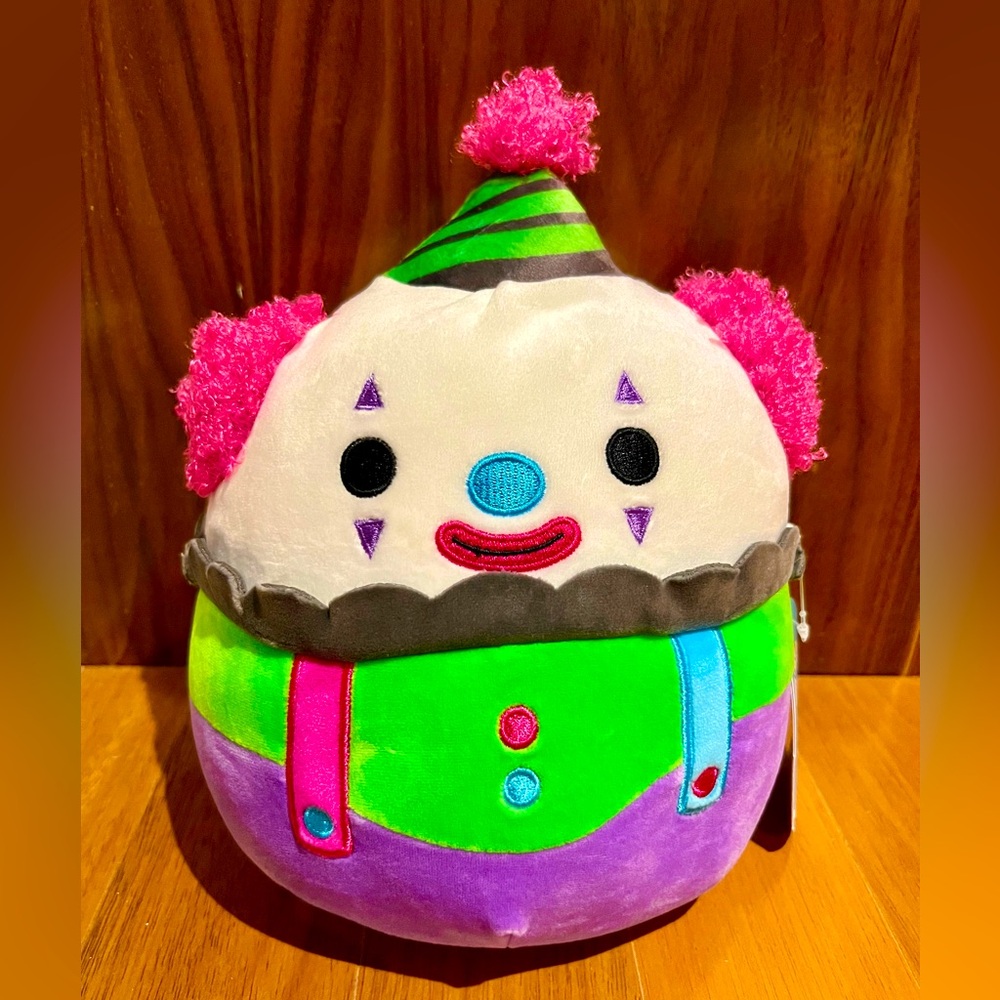 Umberto Squishmallow Clown 8” NWT